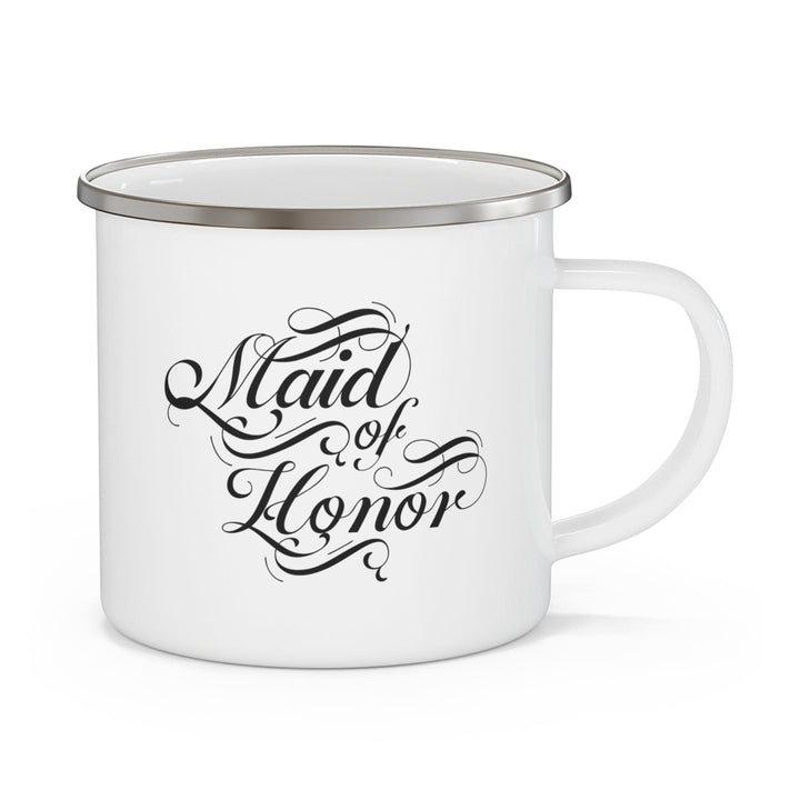 Enamel Camping Mug Maid of Honor Wedding Bridal Party - Decorative | Enamel Mugs