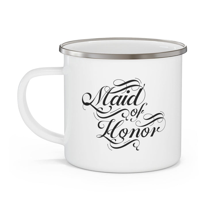 Enamel Camping Mug Maid of Honor Wedding Bridal Party - Decorative | Enamel Mugs