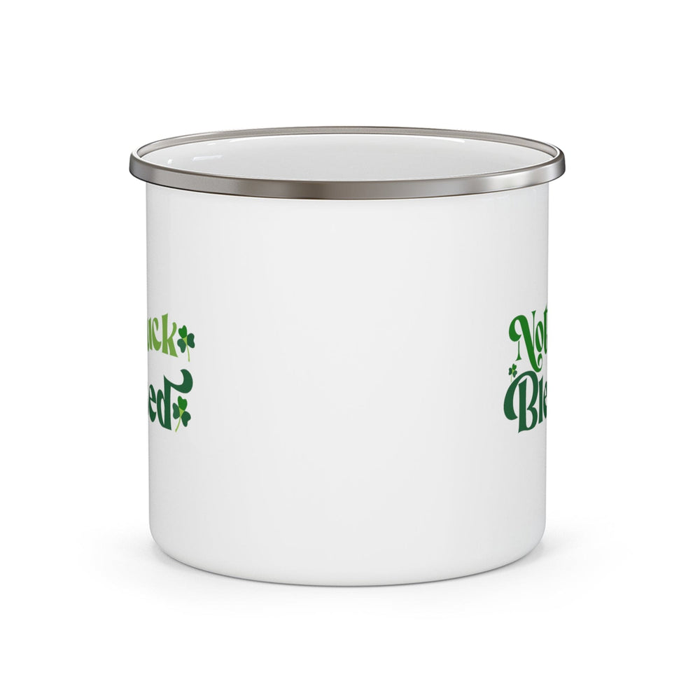 Enamel Camping Mug not Luck Blessed - Decorative | Enamel Mugs