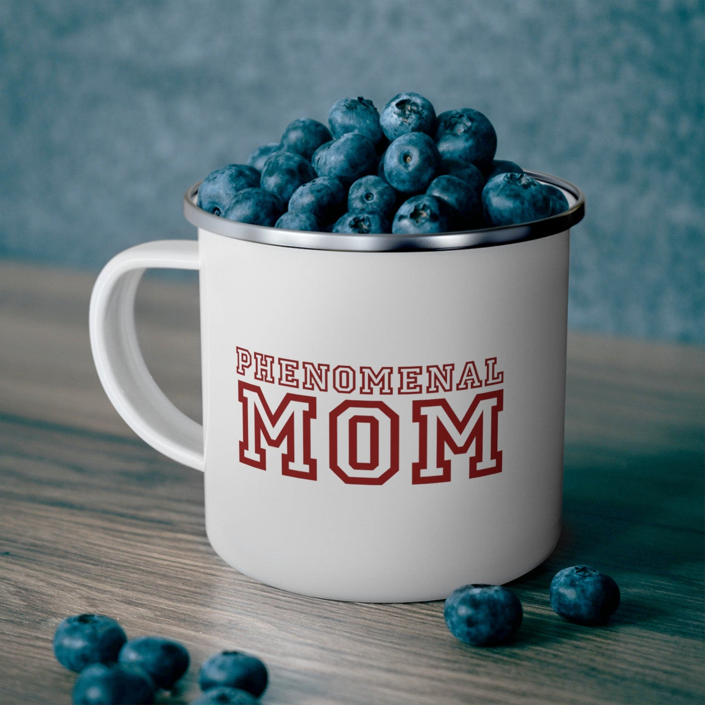 Enamel Camping Mug Phenomenal Mom a Heartfelt Gift For Mothers Red - Decorative