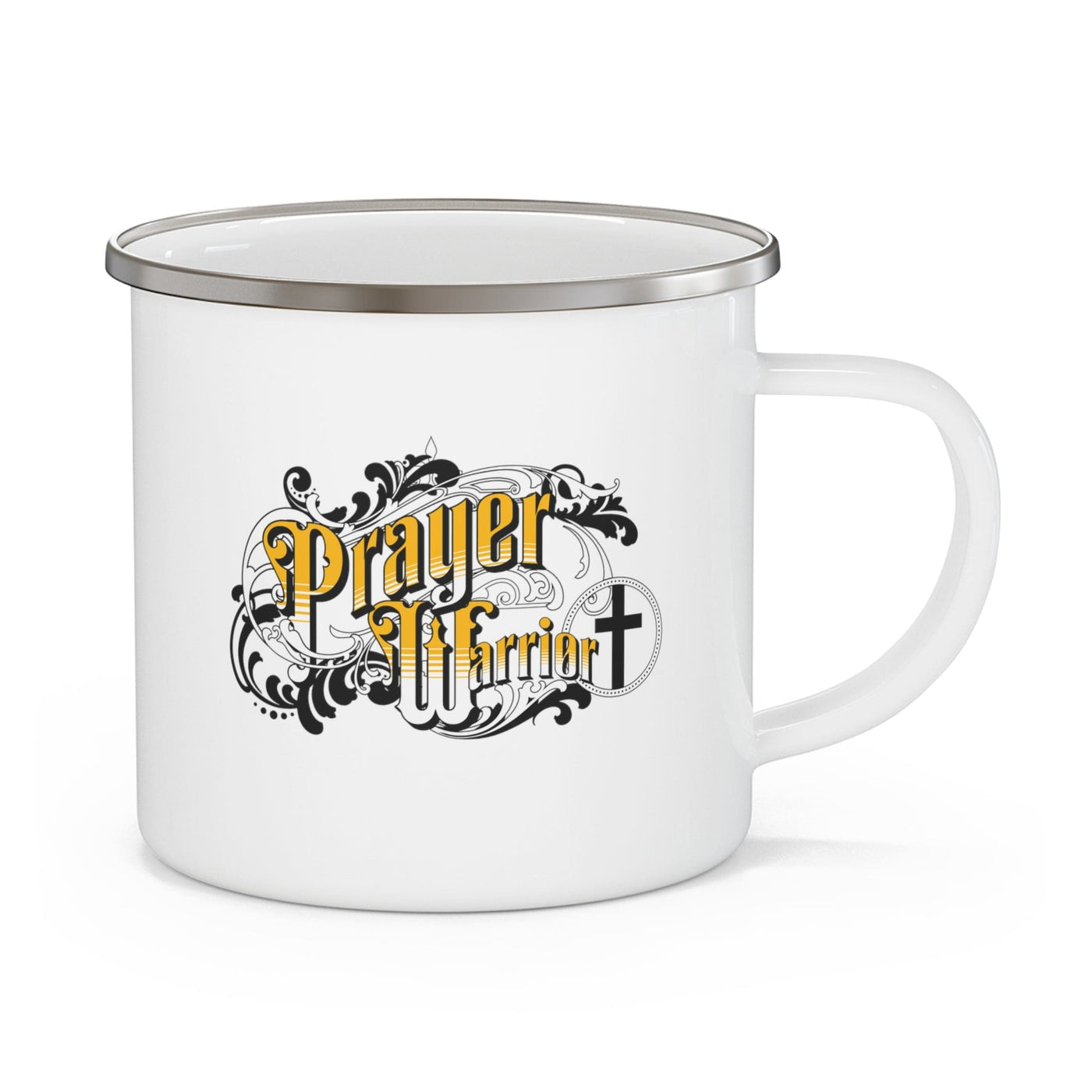 Enamel Camping Mug Prayer Warrior Christian Inspiration S6 - Decorative | Mugs