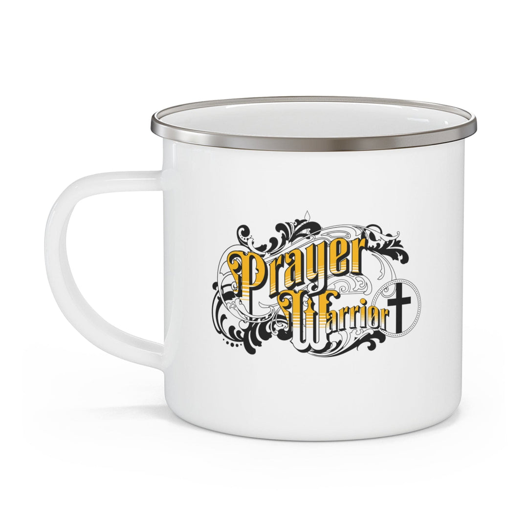 Enamel Camping Mug Prayer Warrior Christian Inspiration S6 - Decorative