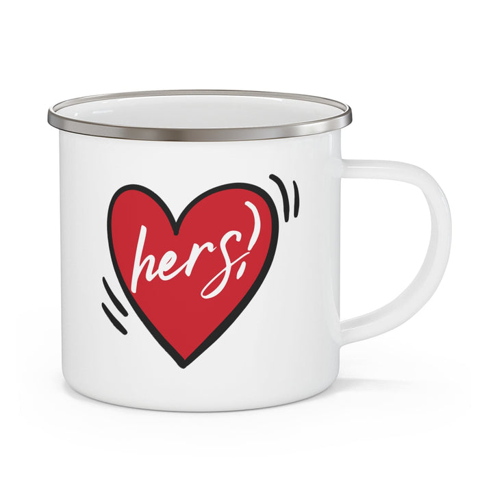 Enamel Camping Mug Say it Soul Her Heart Couples - Decorative | Enamel Mugs