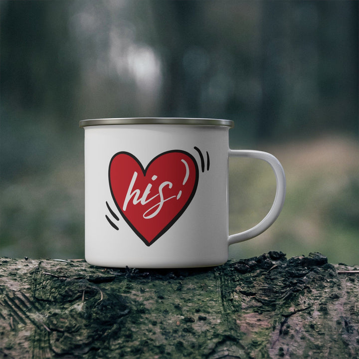 Enamel Camping Mug Say It Soul His Heart Couples - Decorative | Enamel Mugs