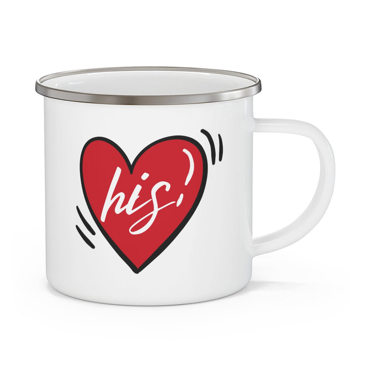 Enamel Camping Mug Say It Soul His Heart Couples - Decorative | Enamel Mugs