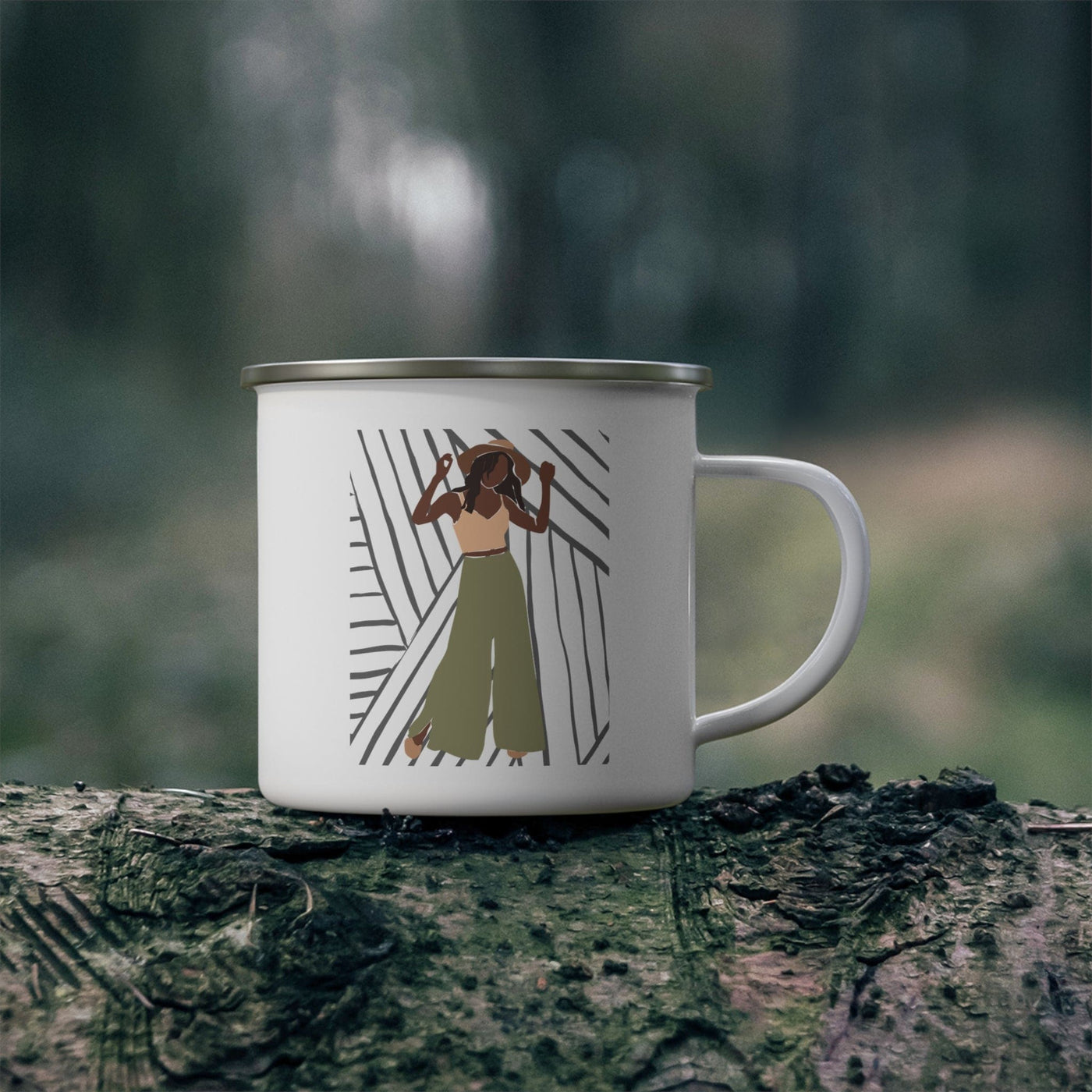 Enamel Camping Mug Say It Soul Its Her Groove Thing Positive Inspiration