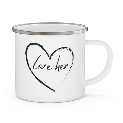 Enamel Camping Mug Say It Soul Love Her - Decorative | Mugs