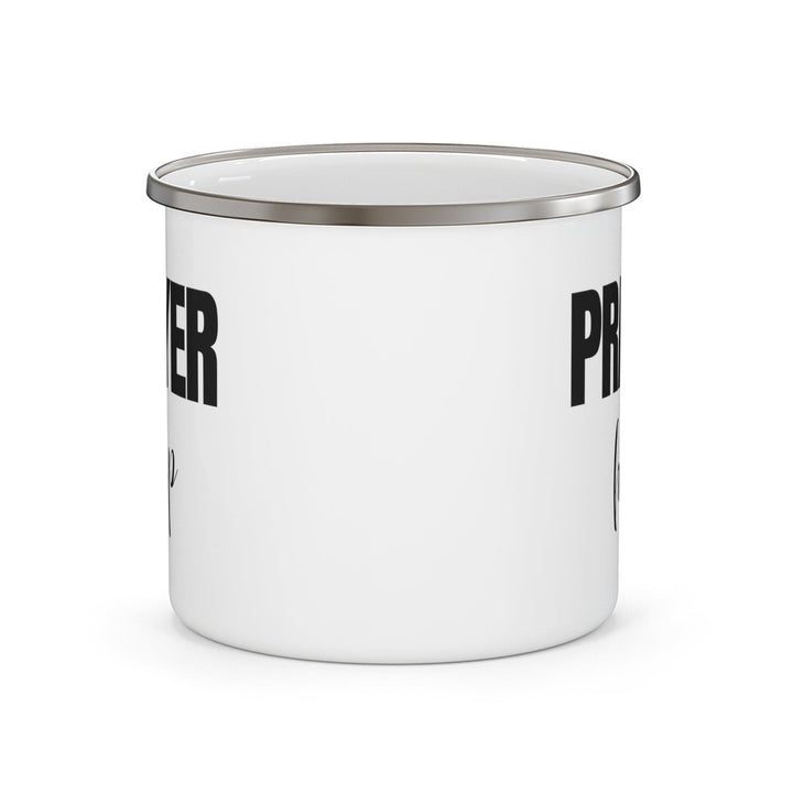 Enamel Camping Mug Say it Soul - Prayer is Help Inspirational Quotes Prayer