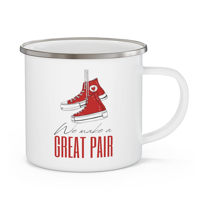 Enamel Camping Mug Say it Soul we Make a Great Pair Red - Decorative | Enamel