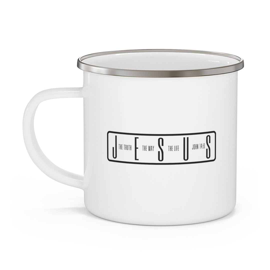 Enamel Camping Mug the Truth the Way the Life - Decorative | Enamel Mugs