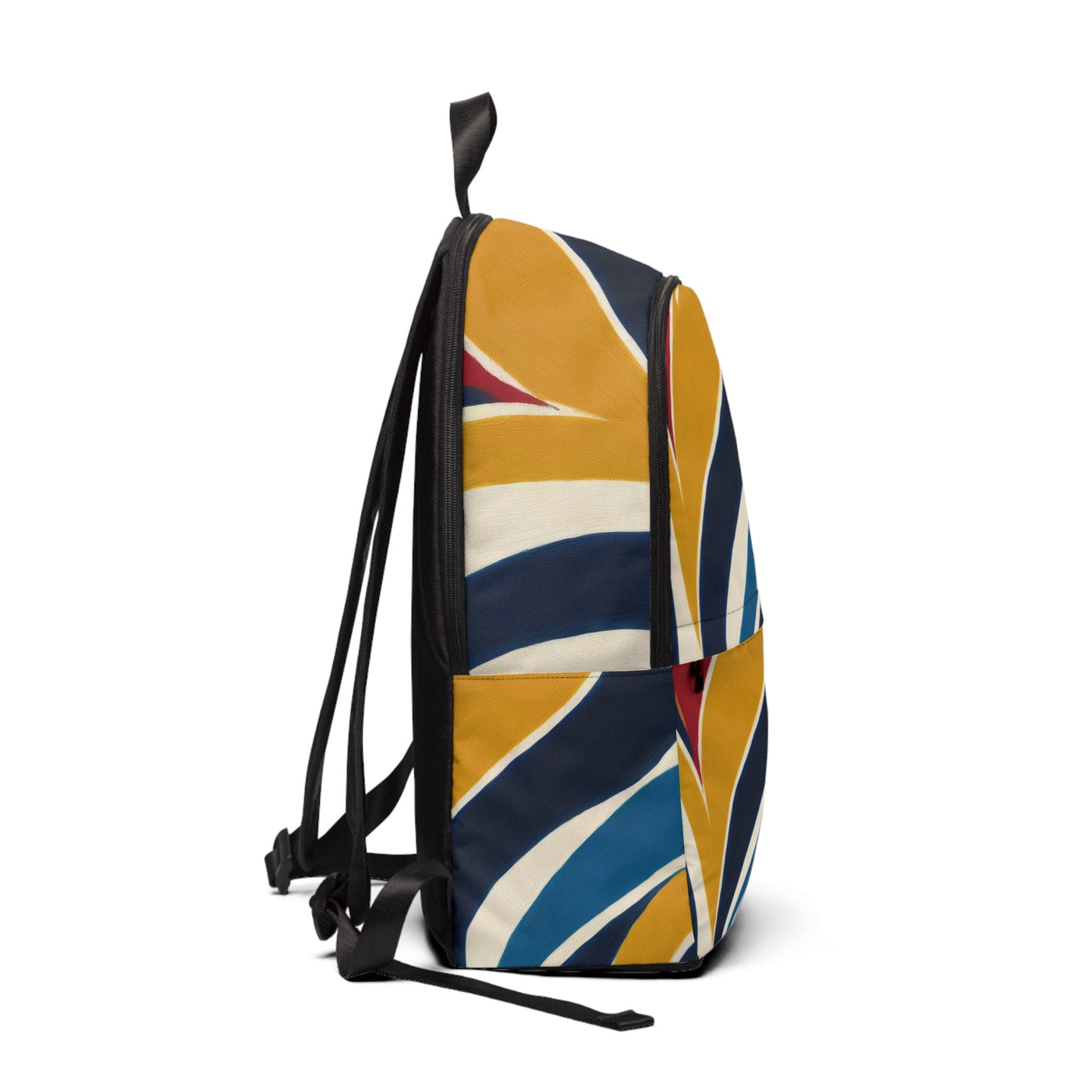 Fashion Backpack Waterproof Abstract Multicolor Swirl Line Pattern 78386 - Bags