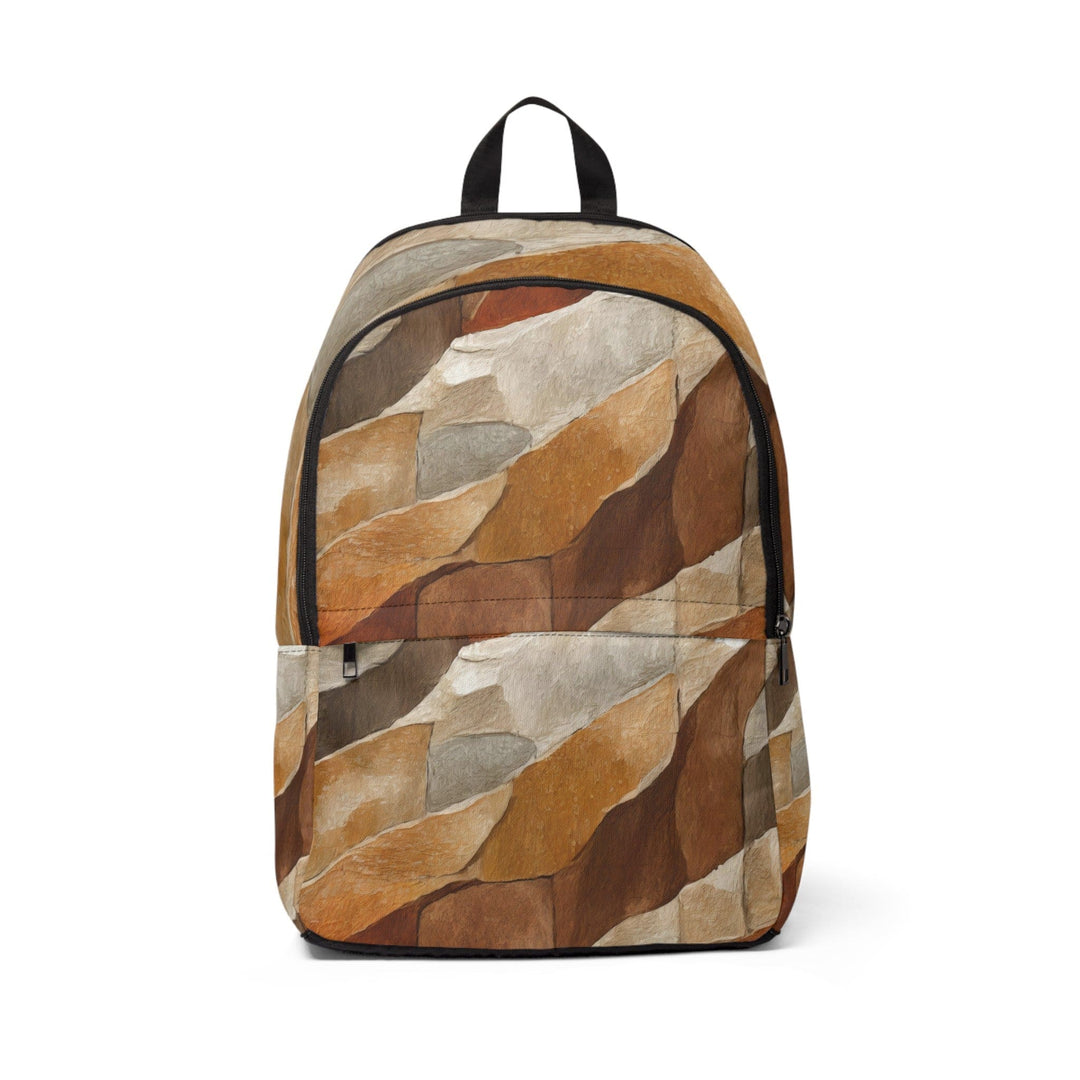 Fashion Backpack Waterproof Abstract Stone Print - Bags | Backpacks