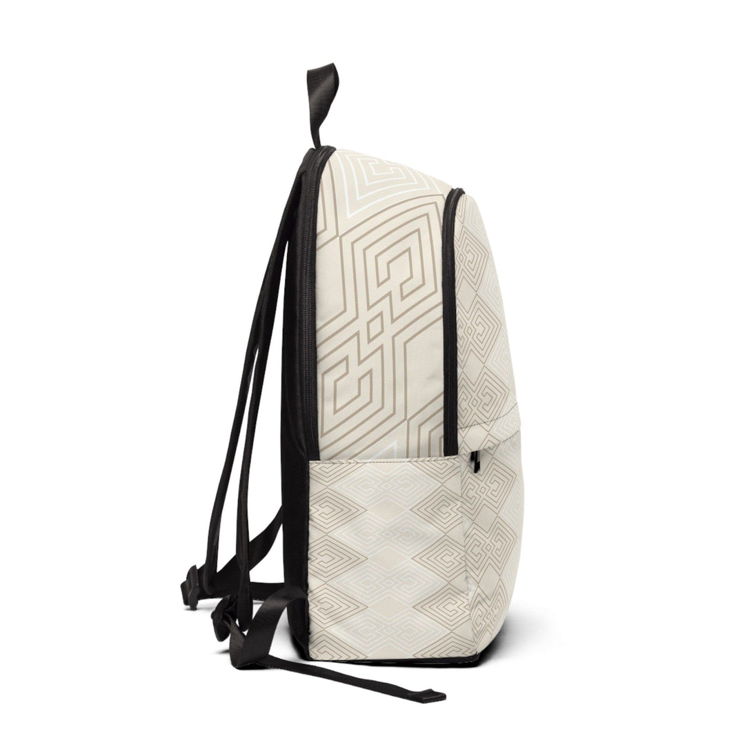 Fashion Backpack Waterproof Beige Brown Aztec Geometric Lines - Bags | Backpacks