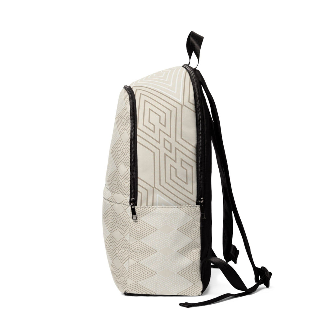 Fashion Backpack Waterproof Beige Brown Aztec Geometric Lines - Bags | Backpacks