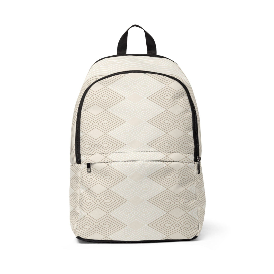 Fashion Backpack Waterproof Beige Brown Aztec Geometric Lines - Bags | Backpacks