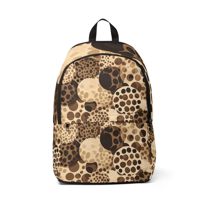 Fashion Backpack Waterproof Beige Brown Spotted Print - Bags | Backpacks