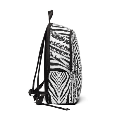Fashion Backpack Waterproof Black And White Native Pattern - Bags