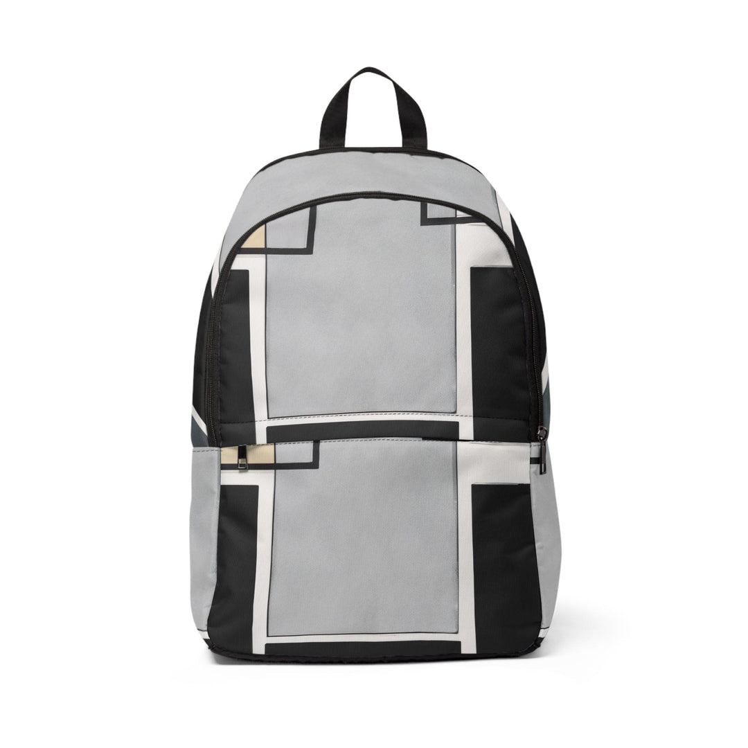 Fashion Backpack Waterproof Black Grey Abstract Pattern - Bags | Backpacks