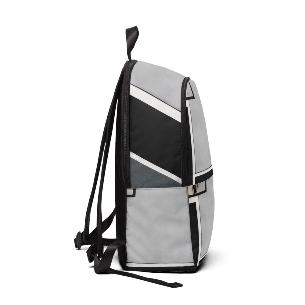 Fashion Backpack Waterproof Black Grey Abstract Pattern - Bags | Backpacks