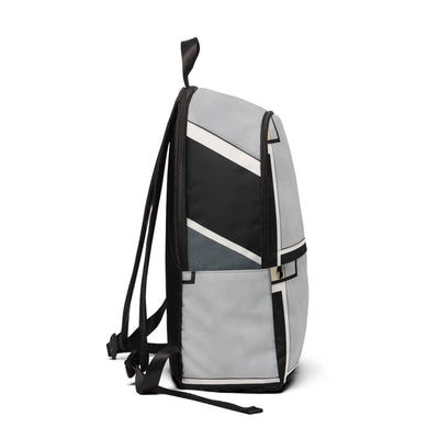 Fashion Backpack Waterproof Black Grey Abstract Pattern - Bags