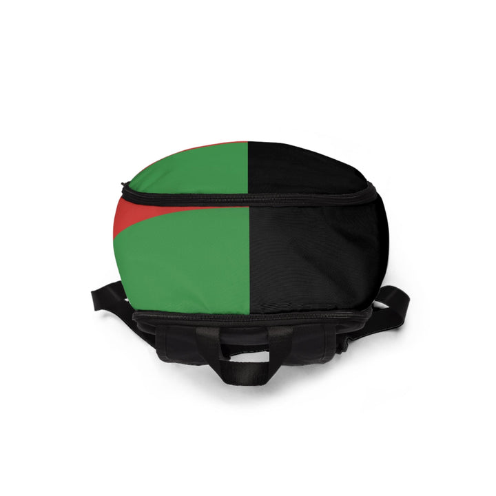 Fashion Backpack Waterproof Black Red Green Stripped - Bags | Backpacks