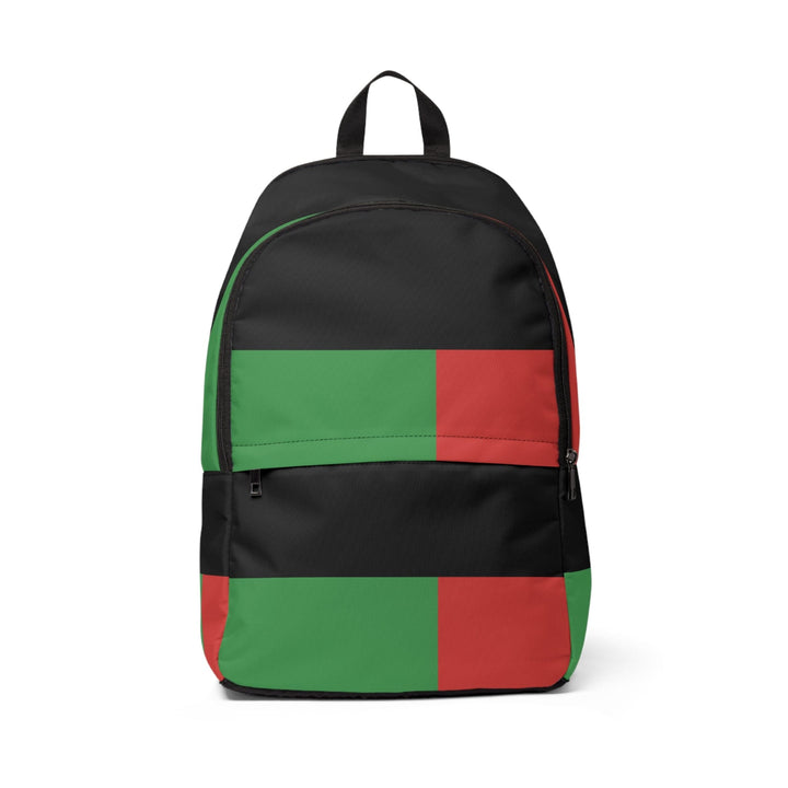 Fashion Backpack Waterproof Black Red Green Stripped - Bags | Backpacks