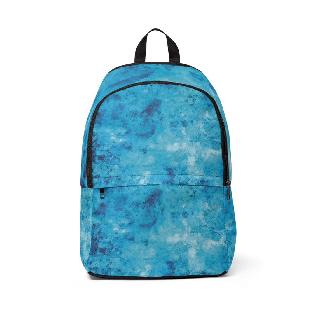 Fashion Backpack Waterproof Blue Marble Print - Bags | Backpacks