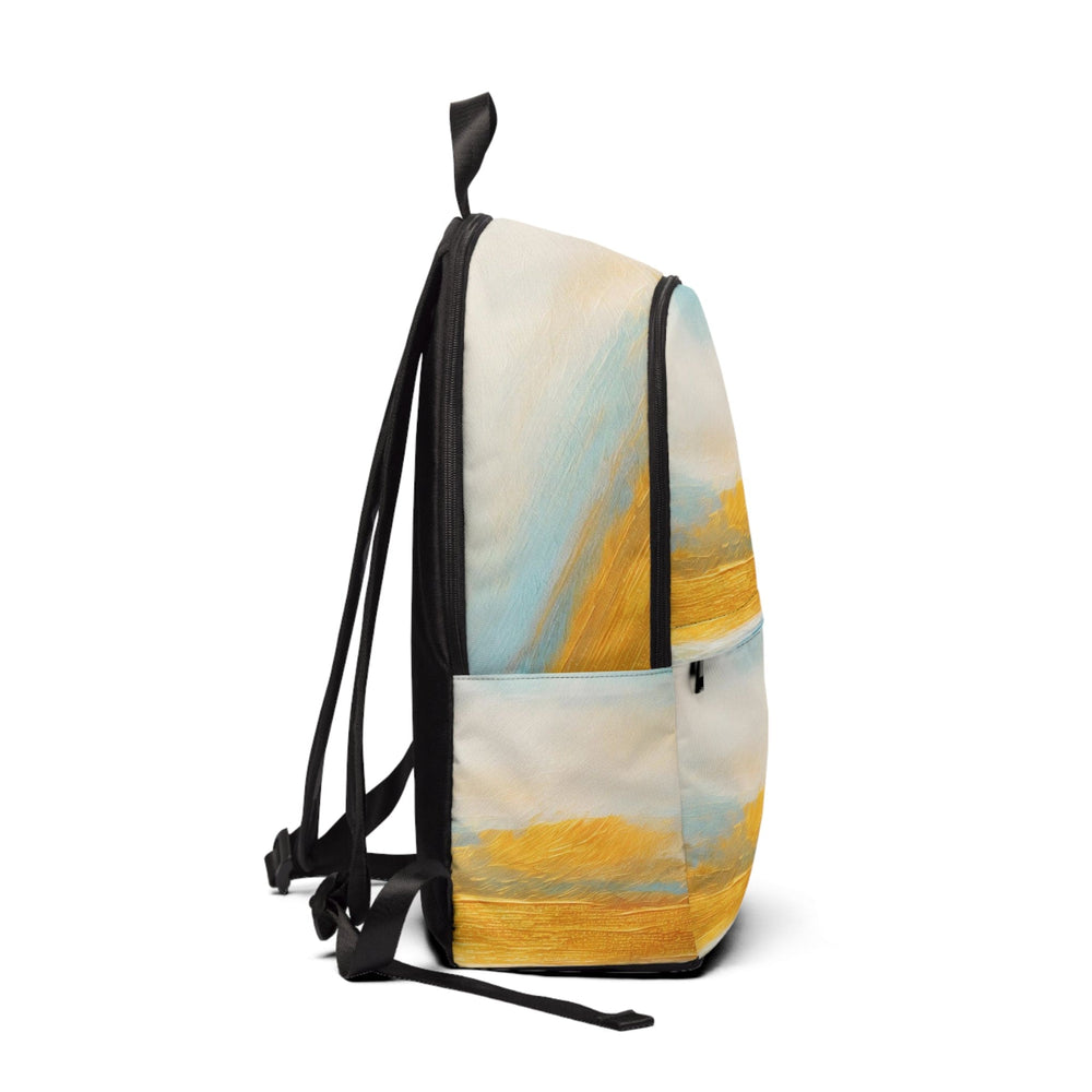 Fashion Backpack Waterproof Blue Ocean Golden Sunset Print - Bags | Backpacks