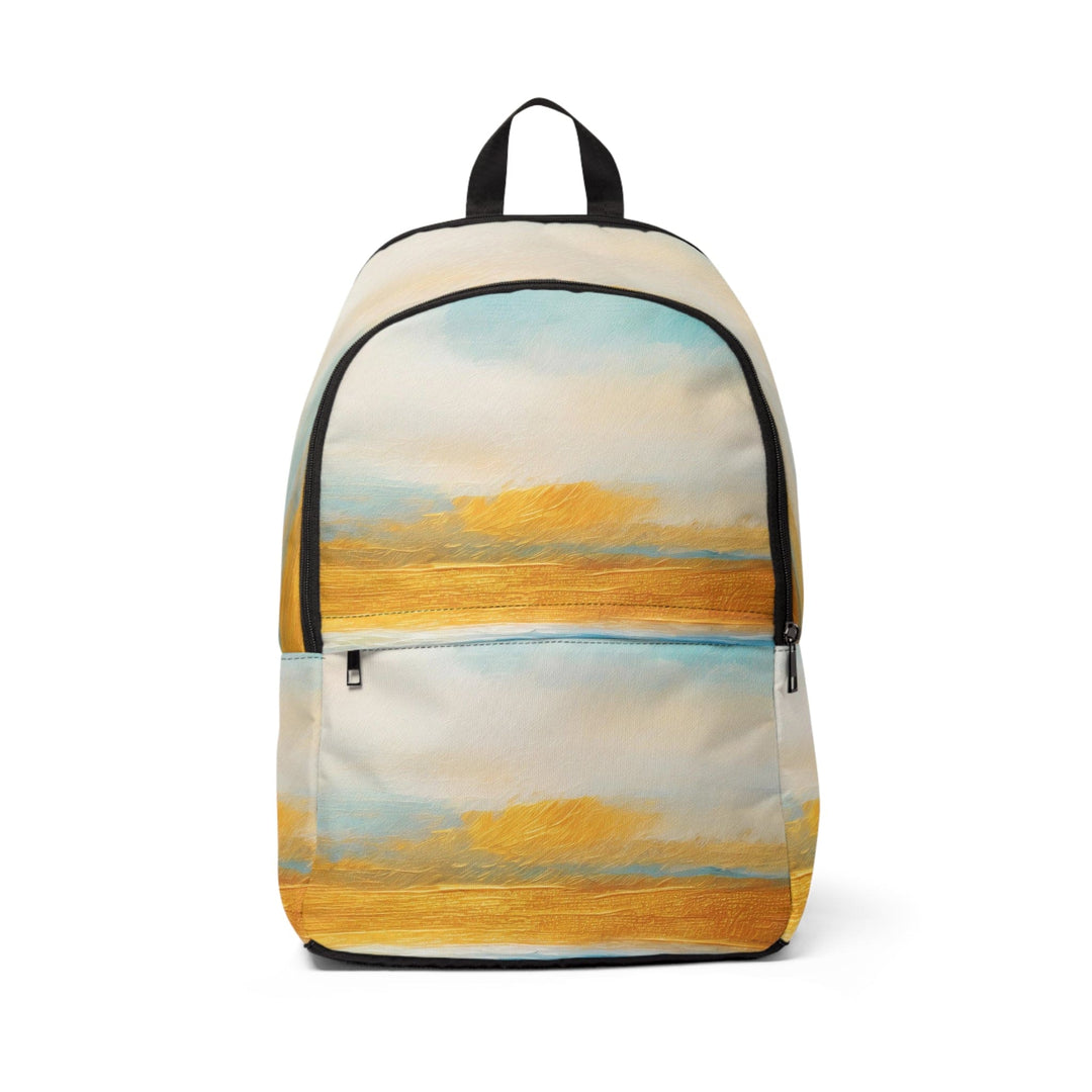 Fashion Backpack Waterproof Blue Ocean Golden Sunset Print - Bags | Backpacks