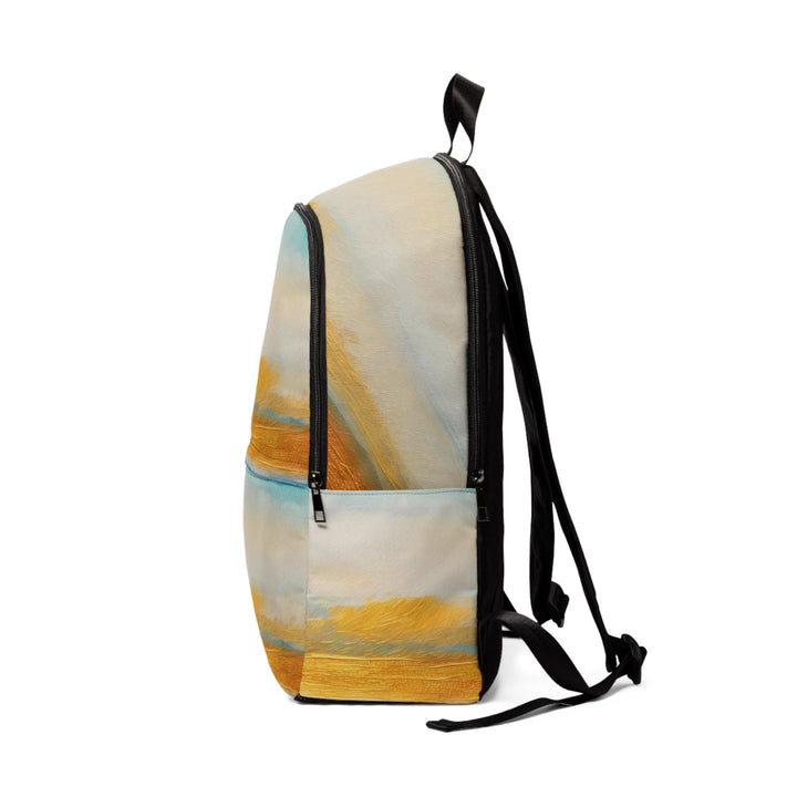 Fashion Backpack Waterproof Blue Ocean Golden Sunset Print - Bags | Backpacks