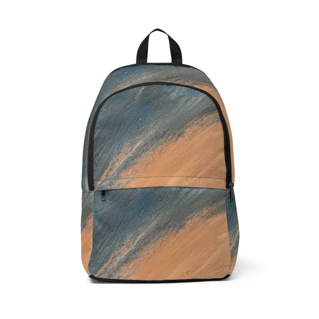 Fashion Backpack Waterproof Blue Orange Abstract Pattern - Bags | Backpacks