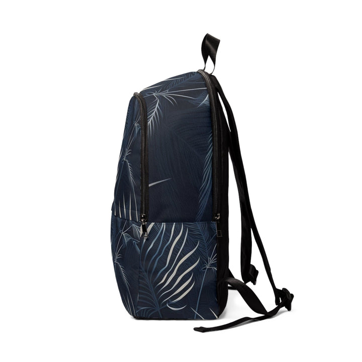 Fashion Backpack Waterproof Blue White Palm Leaves - Bags | Backpacks