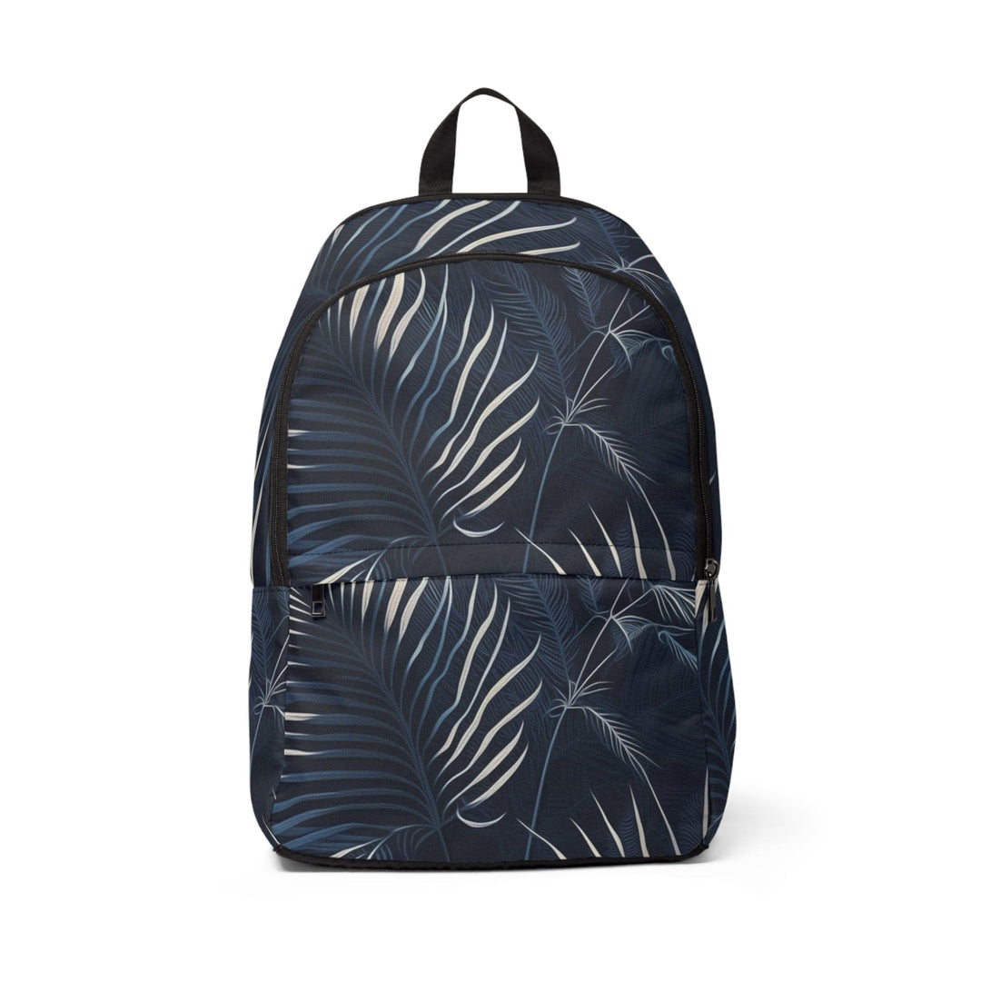 Fashion Backpack Waterproof Blue White Palm Leaves - Bags | Backpacks