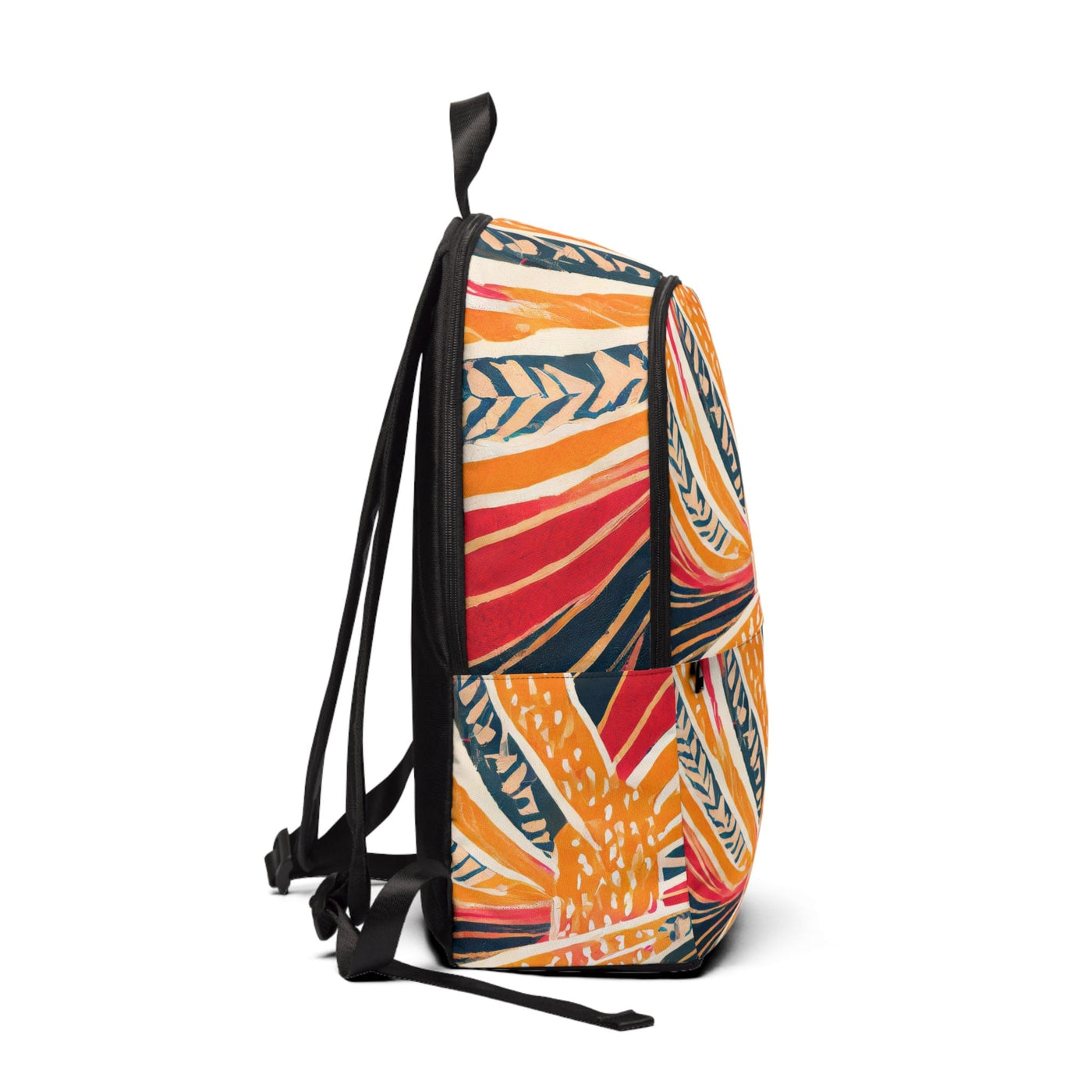 Fashion Backpack Waterproof Boho Abstract Vibrant Multicolor Pattern 81826