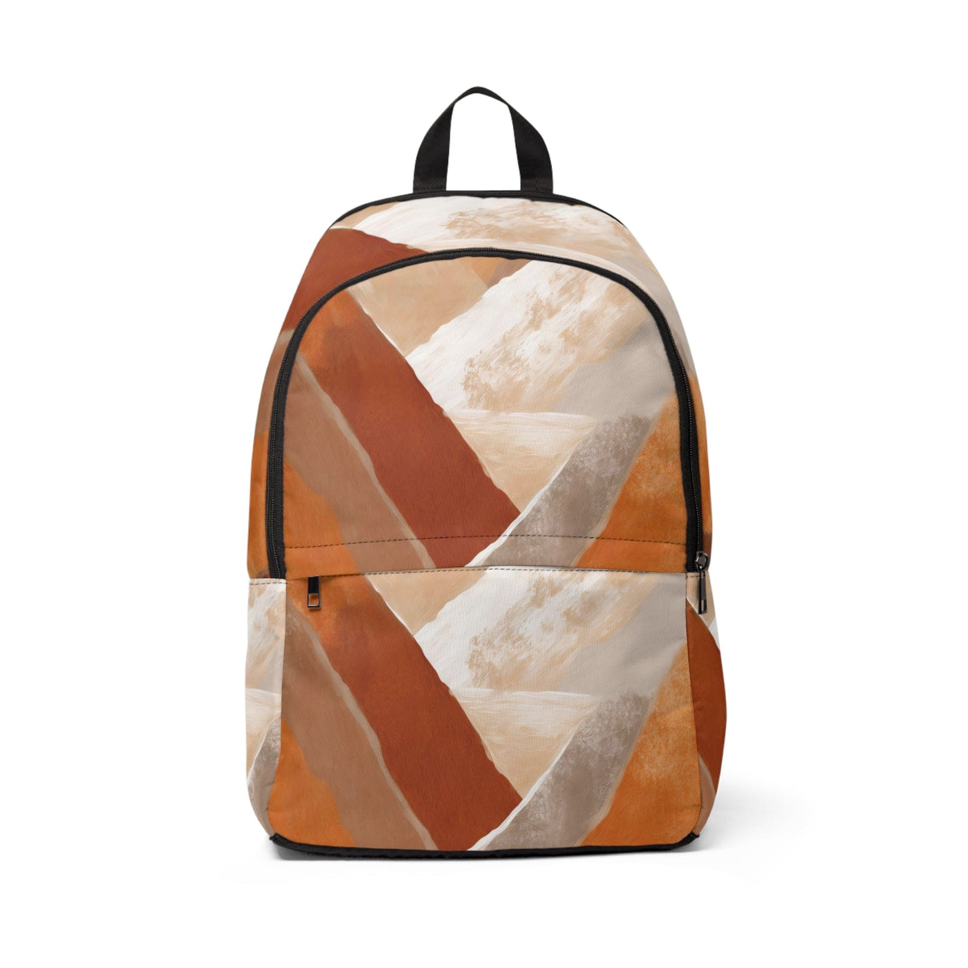 Fashion Backpack Waterproof Boho Abstract Vibrant Multicolor Textured Pattern