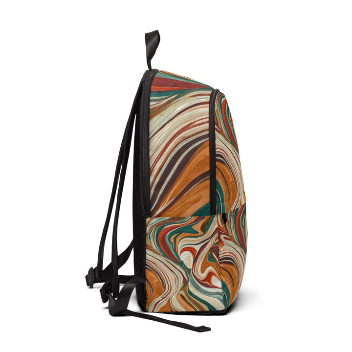 Fashion Backpack Waterproof Boho Brown Marble Print - Bags | Backpacks