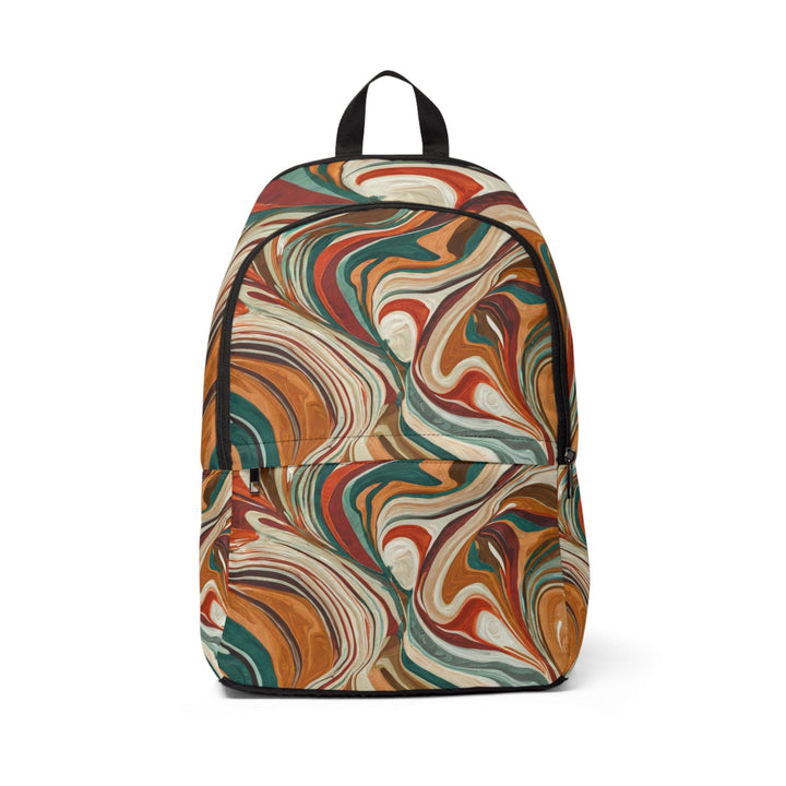 Fashion Backpack Waterproof Boho Brown Marble Print - Bags | Backpacks