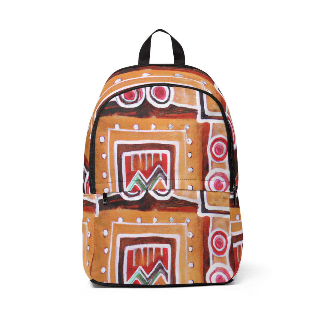 Fashion Backpack Waterproof Brown Orange Green Aztec Pattern - Bags | Backpacks