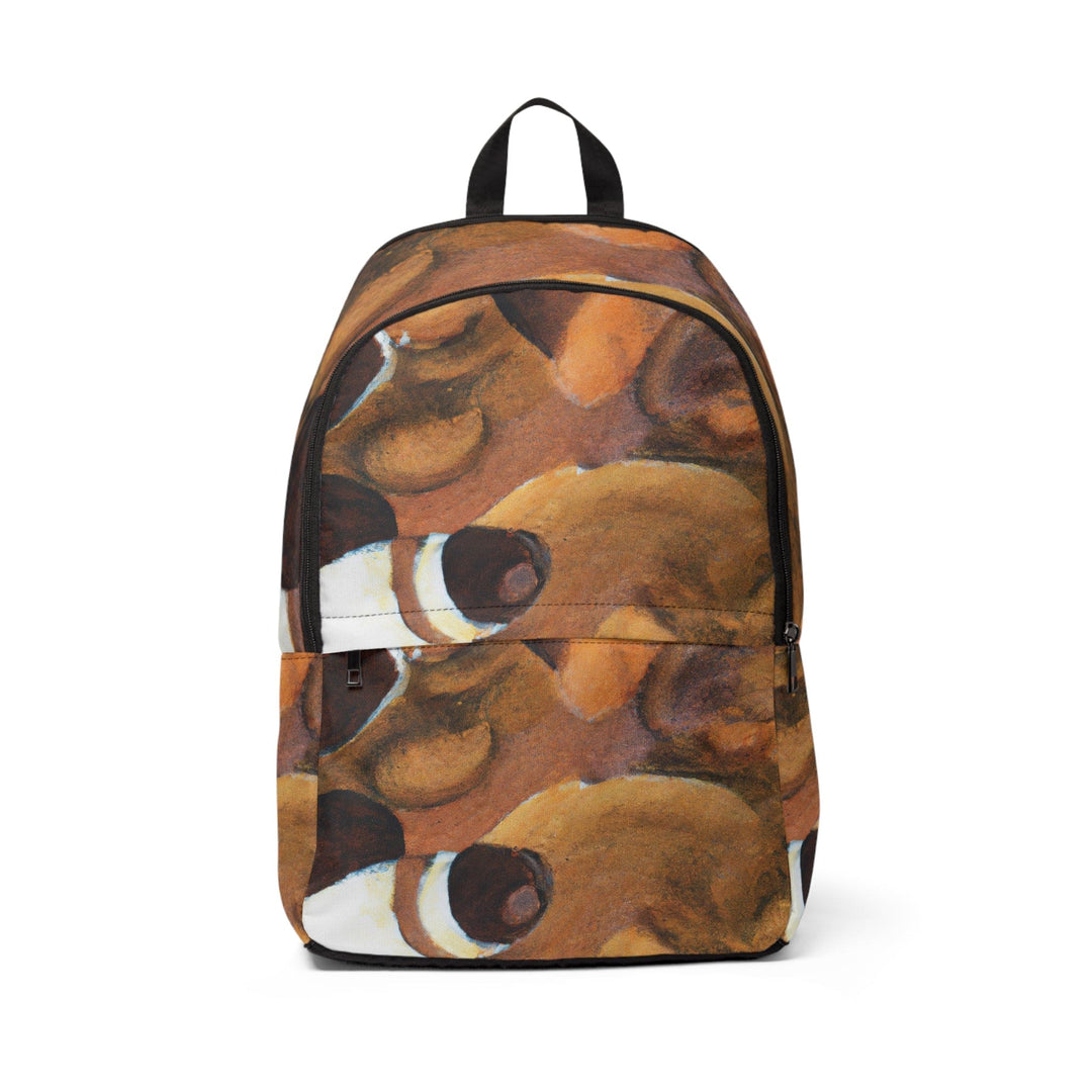 Fashion Backpack Waterproof Brown White Stone Pattern - Bags | Backpacks