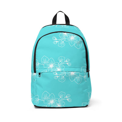 Fashion Backpack Waterproof Floral Cyan Blue 7022523 - Bags