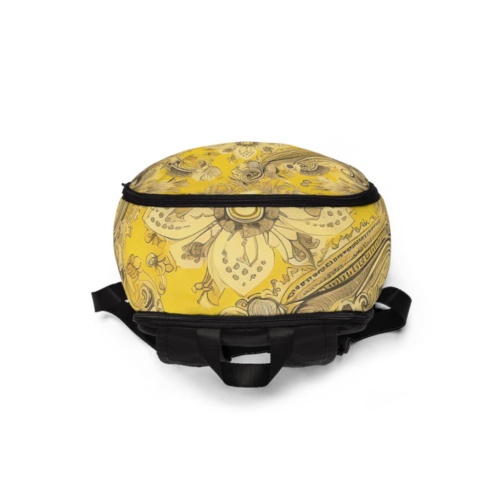 Fashion Backpack Waterproof Floral Yellow Bandanna Print - Bags | Backpacks