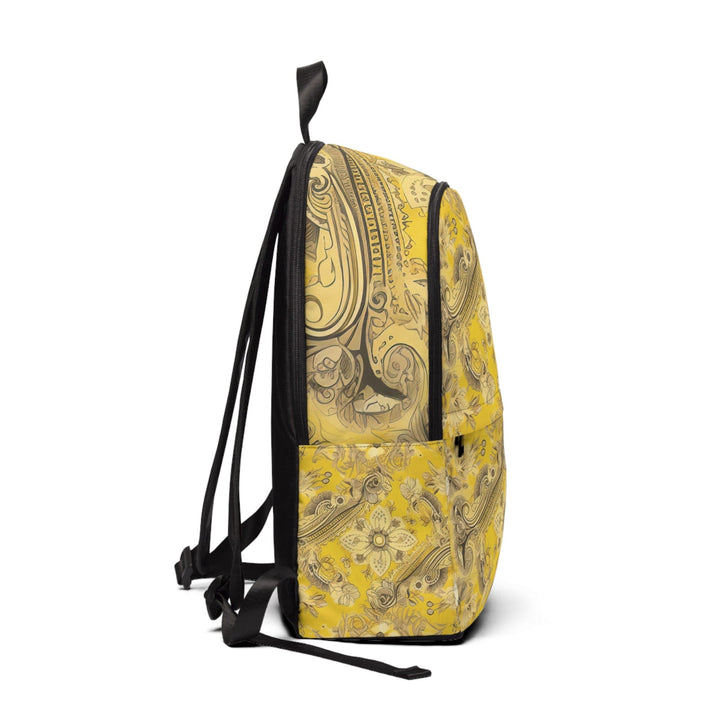 Fashion Backpack Waterproof Floral Yellow Bandanna Print - Bags | Backpacks