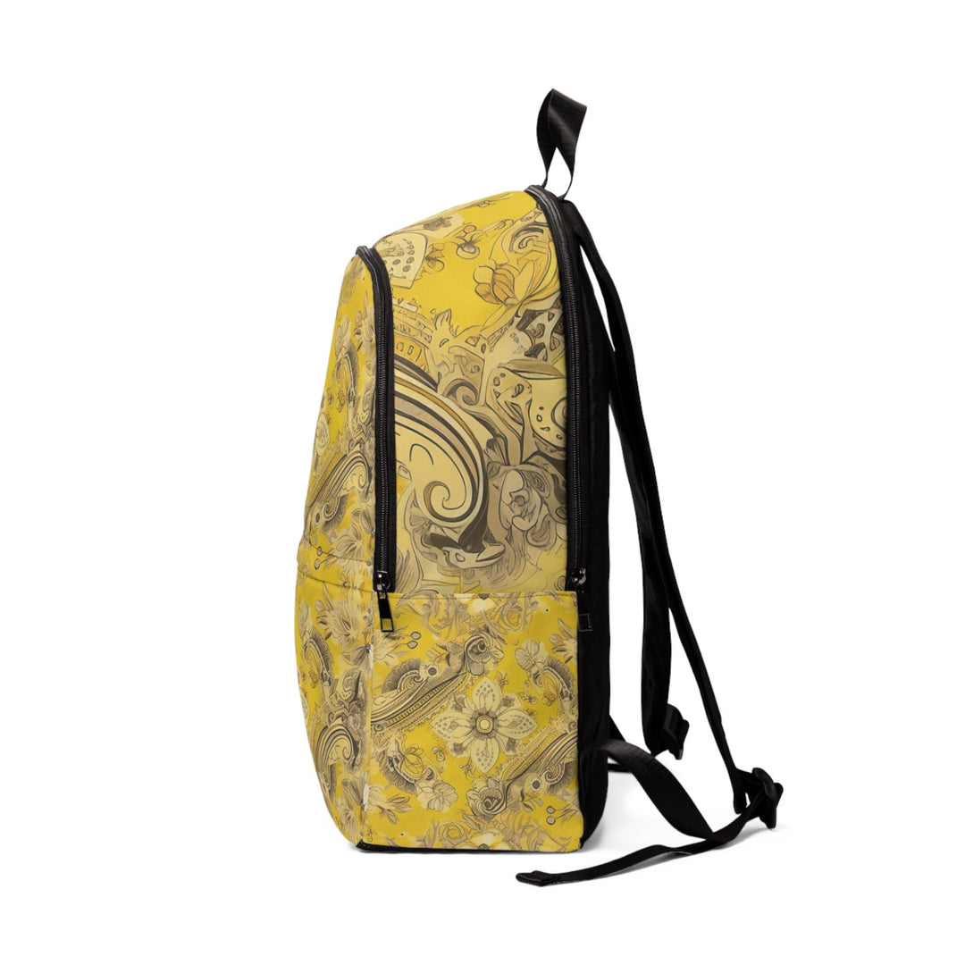 Fashion Backpack Waterproof Floral Yellow Bandanna Print - Bags | Backpacks