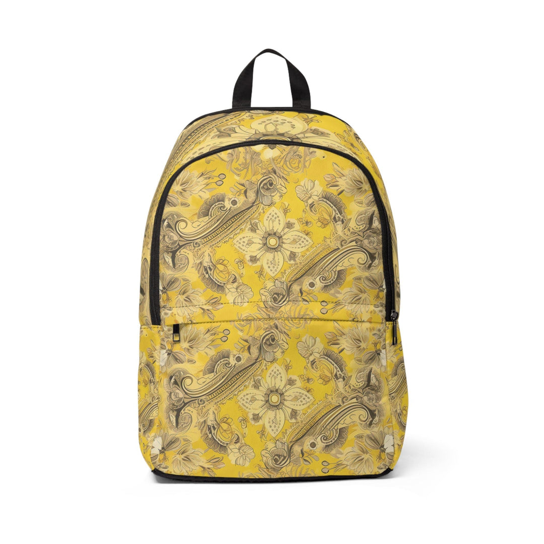 Fashion Backpack Waterproof Floral Yellow Bandanna Print - Bags | Backpacks