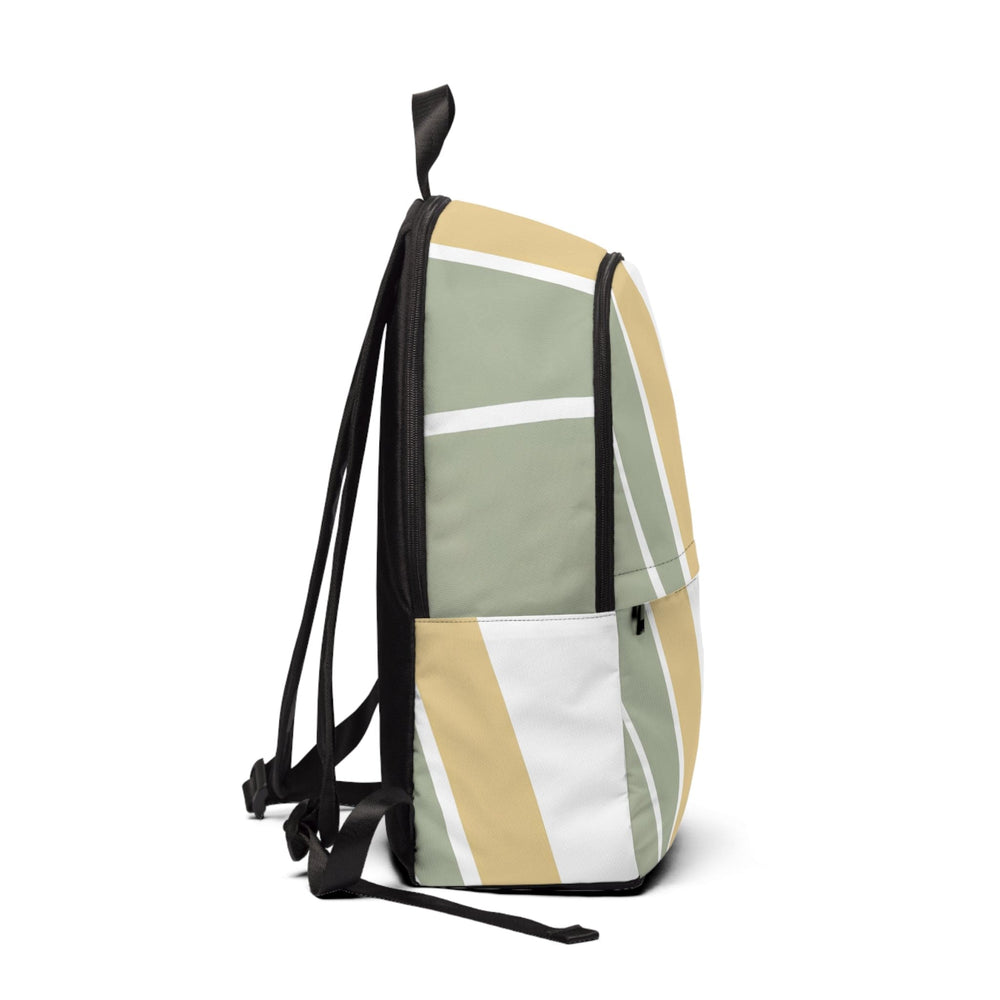 Fashion Backpack Waterproof Green Abstract Geometric Pattern - Bags | Backpacks