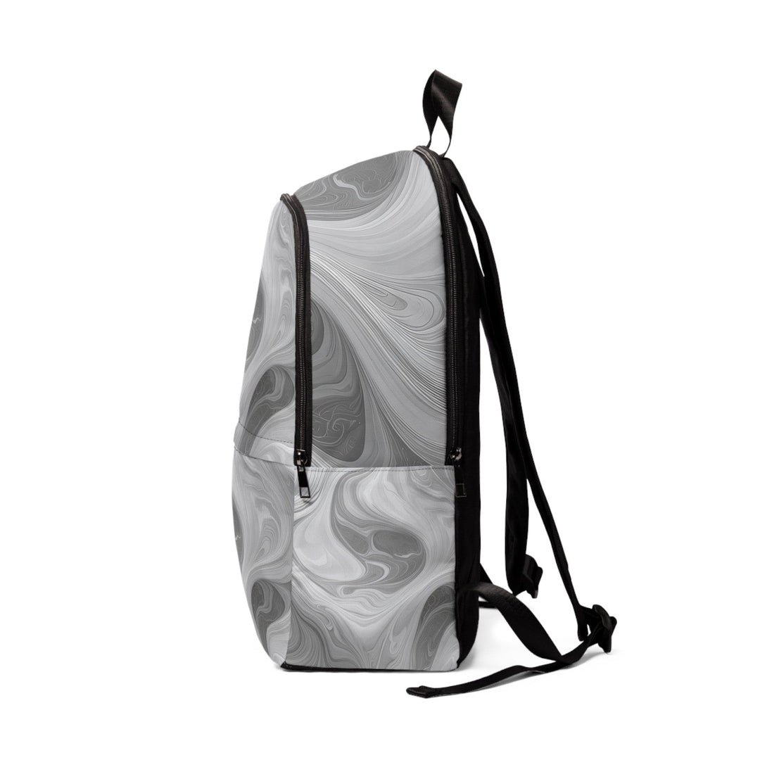 Fashion Backpack Waterproof Grey White Boho Marble Print - Bags | Backpacks