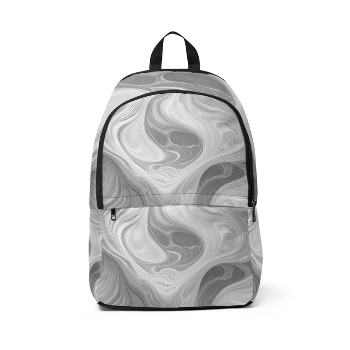 Fashion Backpack Waterproof Grey White Boho Marble Print - Bags | Backpacks