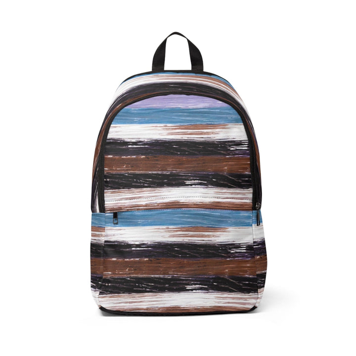 Fashion Backpack Waterproof Lavender Black Brown Rustic Pattern - Bags