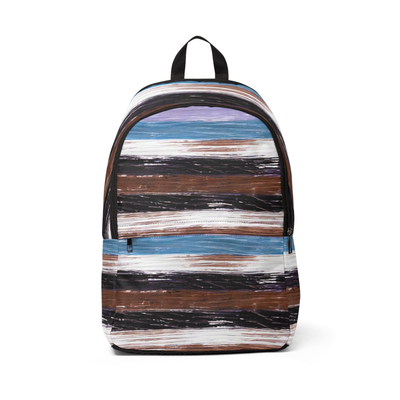 Fashion Backpack Waterproof Lavender Black Brown Rustic Pattern - Bags