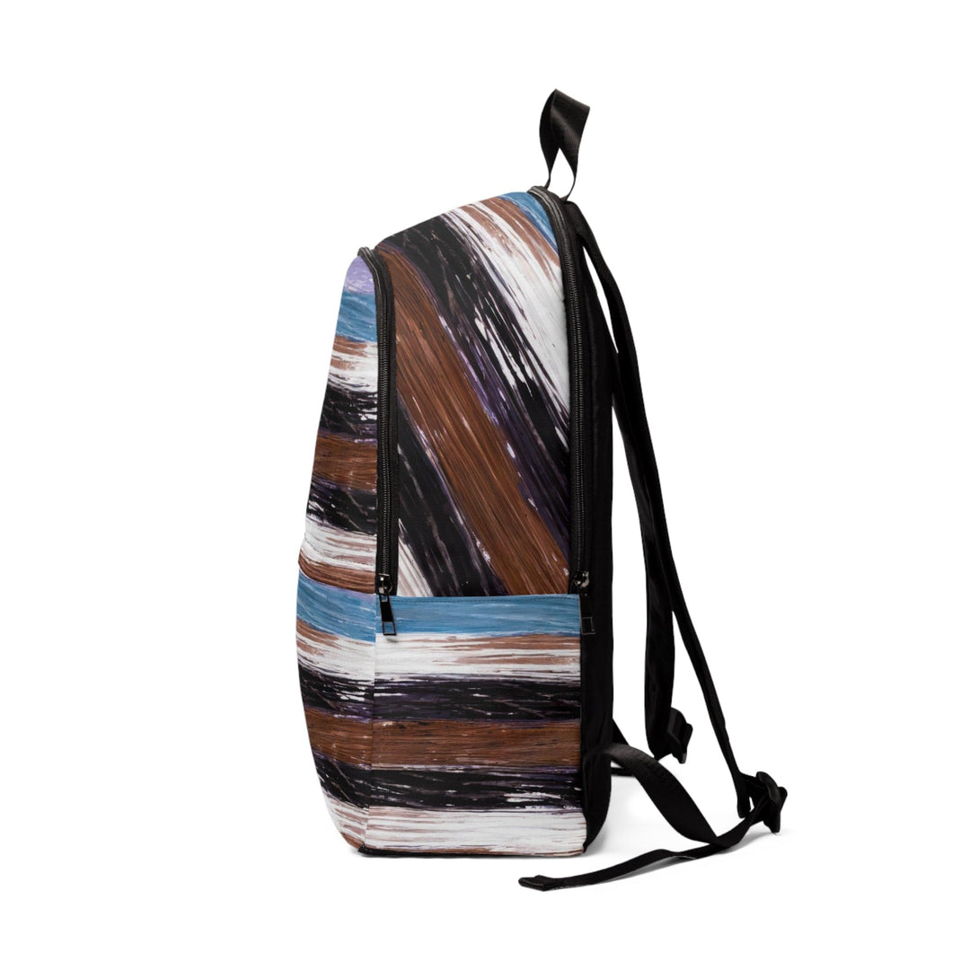 Fashion Backpack Waterproof Lavender Black Brown Rustic Pattern - Bags